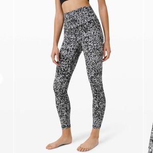 Lululemon Align Pant Leggings Nulu Urban Block Ice Grey Black 12